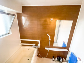 バスルームリフォームひろびろ使えるユニットバス風のお風呂