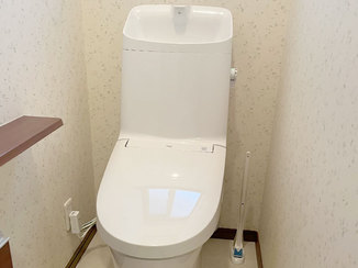トイレリフォーム 清潔感があり、雰囲気が明るくなったトイレ