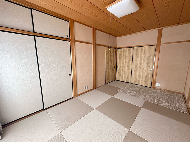 名古屋市守山区 お洒落な和室とたくさん収納ができる洋室